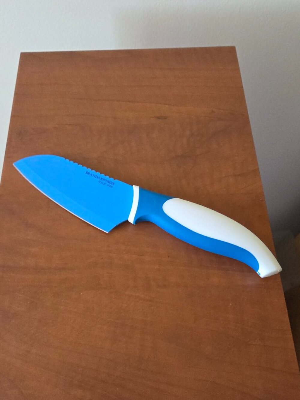 🐟 Brandani Inox Italian Style Knife Blue - Kitchen Cutlery - for Fish Descaling